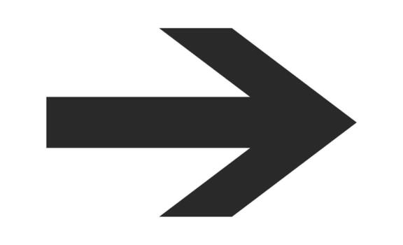 Classic arrow shape pointer design vector