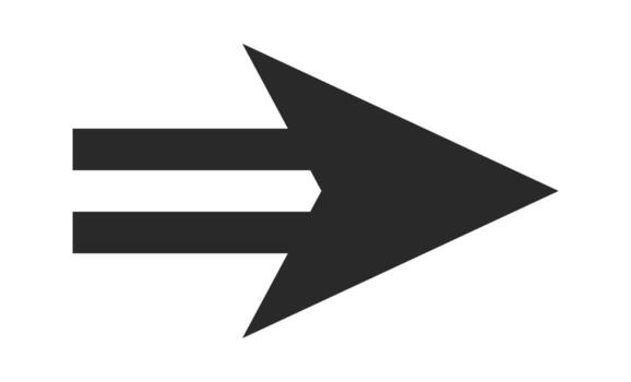 Arrow shape cursor minimal symbol vector