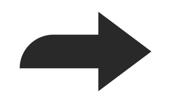 Arrow shape click pointer design vector