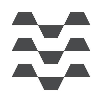 Trapezoid abstract black geometric pattern vector