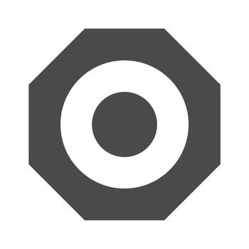 Basic geometric shape black element vector