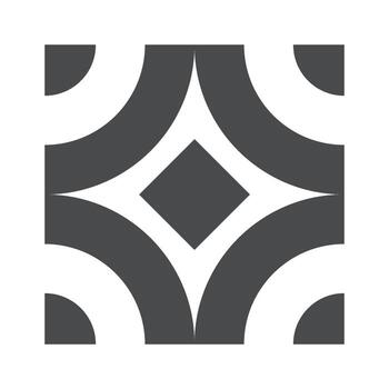 Decorative geometry tile pattern design vector