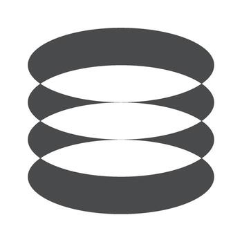 Repeated layered ovals abstract geometry vector