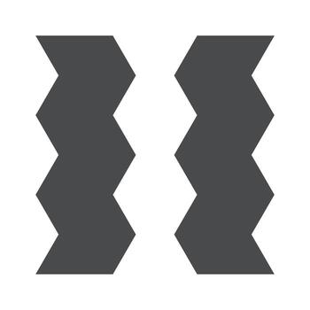 Abstract pointed zigzag geometric lines vector