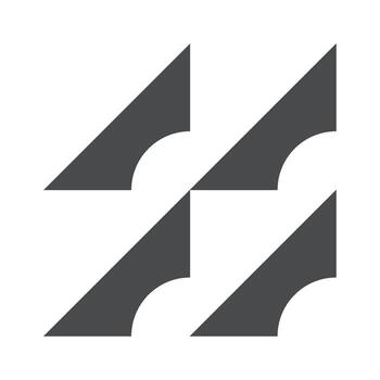 Brutalism basic geometric pattern design vector