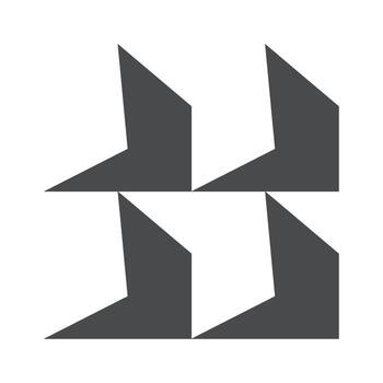 Repeated simple geometric shapes arrangement vector