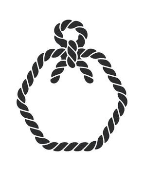 Rope frame hexagonal shape design vector