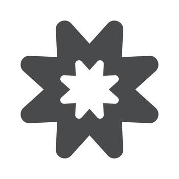 Modern geometric flower basic form vector