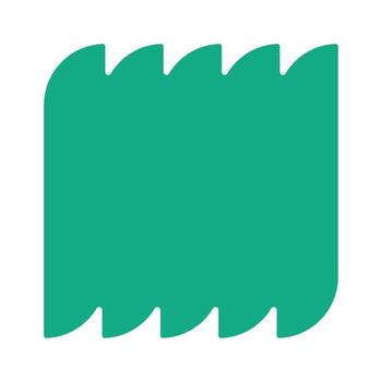 Label blank form square shape vector