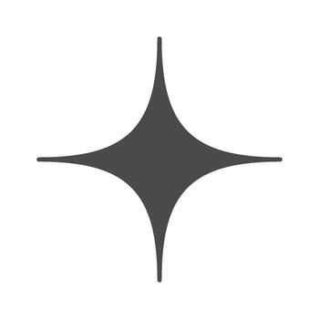 Blinking star minimal design element vector