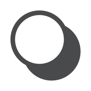 Groovy circle trendy y2k element vector