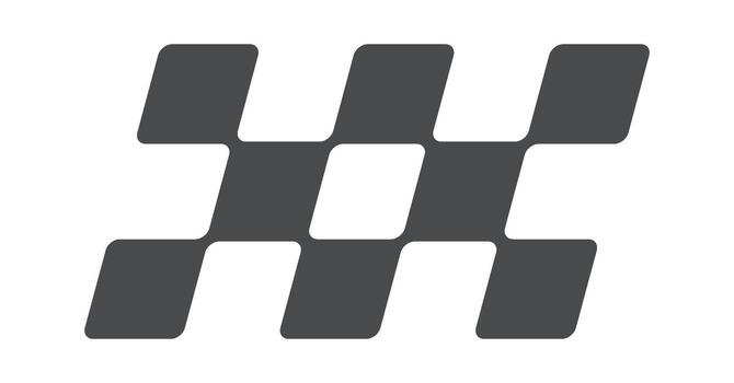 Checkered flag y2k element design vector