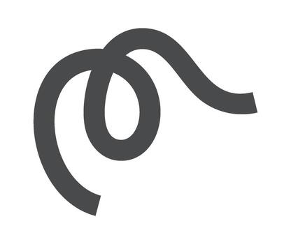 negro lazo retro y2k elemento vector