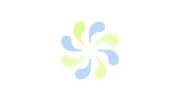 lacrima forme illuminazione su in sequenza Caricamento in corso icona animazione. animato caricatore isolato su bianca trasparente. ragnatela design componente 4k . respingente, filatore, precaricatore. utente interfaccia elemento video