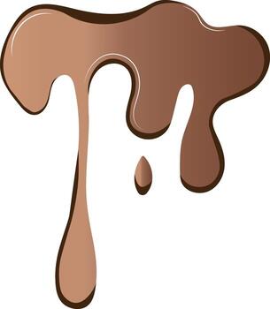 Melted Chocolate with Gradient Color. vector