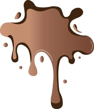 Melted Chocolate with Gradient Color vector