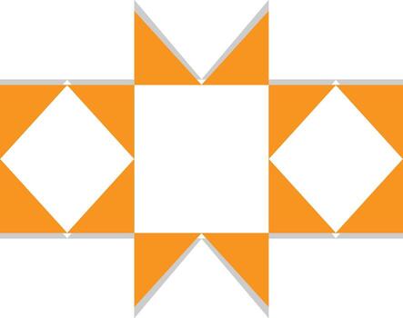 Abstract Geometric Element, Isolated on White Background vector