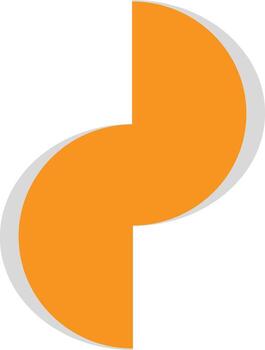 Abstract Geometric Shape, Isolated on White Background. vector