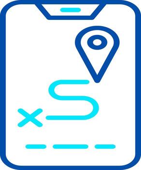 An icon for guided navigation or military operations tracking, symbolizing the integration of modern technology into field command and control vector