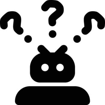 Machine Learning, Robot, Web Services Glyph Solid Icon vector