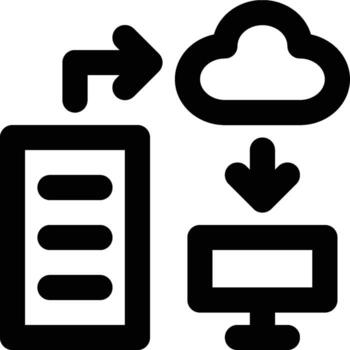 API, programación interfaz, servidor contorno icono vector