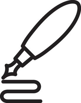 Draw, Write, Create Outline Icon vector