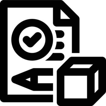 Order Entry, Input Order, Order Confirmation Outline Icon vector