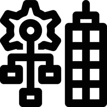 Organization, Corporate Hierarchy, Business Structure Outline Icon vector