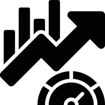 Performance Metrics, Performance, Metrics Glyph Solid Icon vector