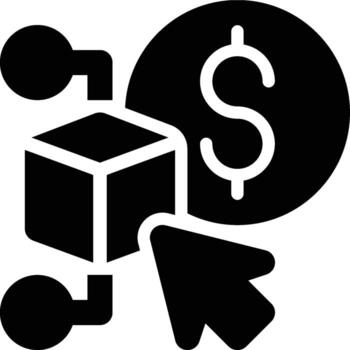 App Monetization, Application, App Glyph Solid Icon vector