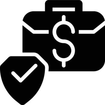 Secure Business, Cybersecurity, Cyber Security Glyph Solid Icon vector