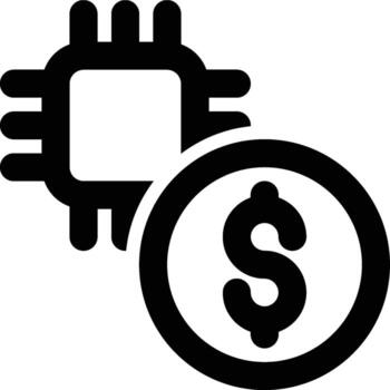 Tech Business, Business Automation, Business Technology Outline Icon vector