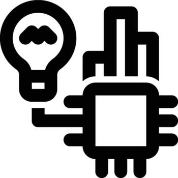 Machine Learning, Business, Innovation Outline Icon vector