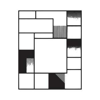 gráfico diseño diseño con texto y geométrico formas vector