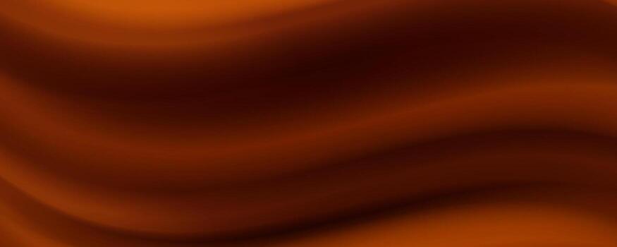 Chocolate gradient background. Flowing liquid milk coffee wallpaper. Abstract wavy fluid choco mousse backdrop. Blurred smooth cocoa nougat or mousse texture. Brown color satin silk bg. vector