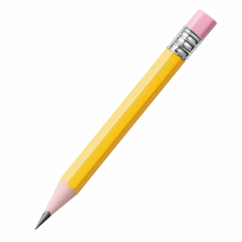 amarelo de madeira lápis com afiado grafite gorjeta isolado em transparente fundo. png