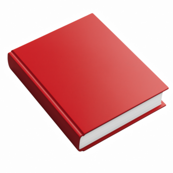 fechadas vermelho capa dura livro isolado em transparente fundo png
