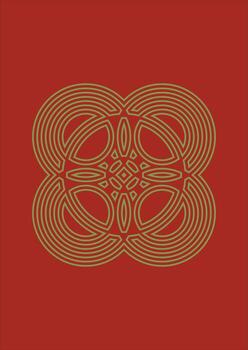 mínimo geométrico línea Arte en rojo antecedentes vector