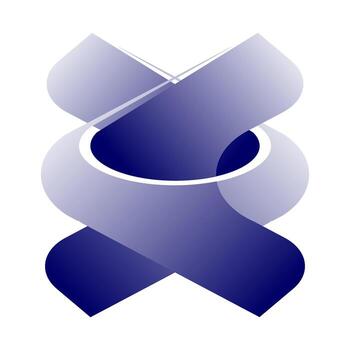 resumen retorcido cinta degradado lazo forma vector