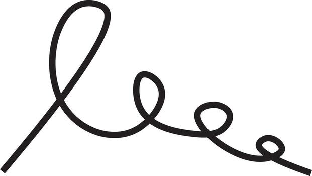 Hand-Drawn Looping Scribble Line Element vector