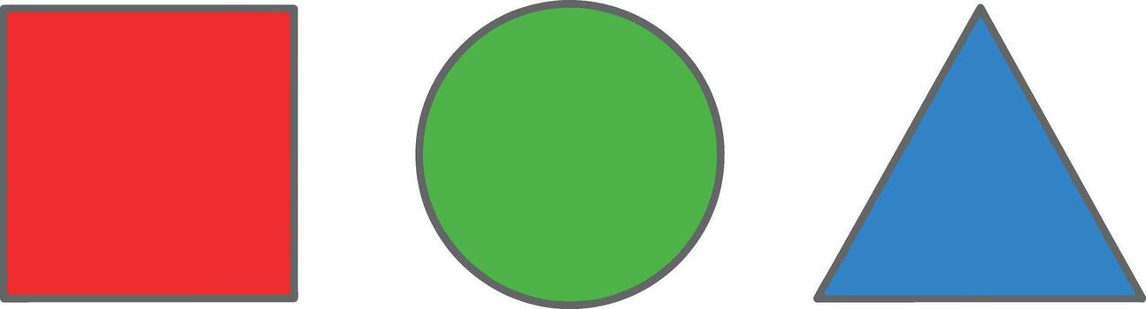 Three different colored cones are shown in this image vector