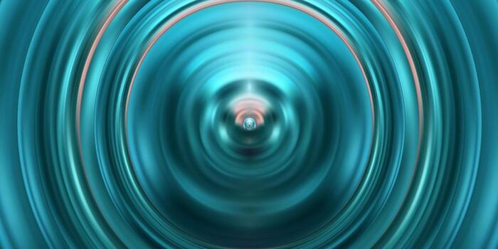 Abstract blue circular pattern vector