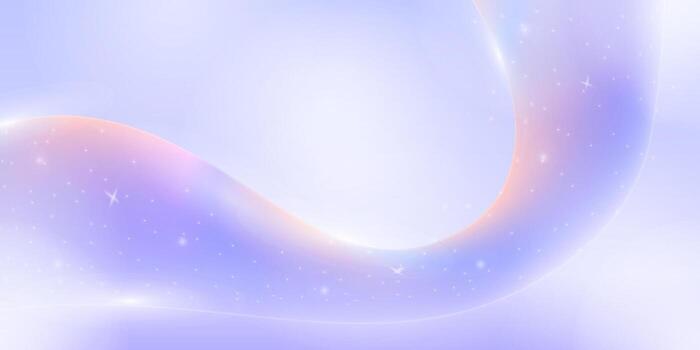 Soft cosmic waves blend pastel hues with starlight, creating a dreamy and serene galaxy swirl. vector