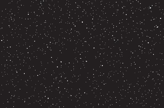 High resolution black background with white dots resembling a starry night sky. Perfect for wallpapers, digital art, patterns, and backgrounds. Minimal abstract seamless texture for creative design . vector