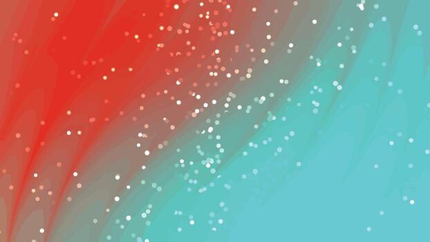 resumen animado antecedentes con espumoso partículas y vibrante rojo y verde azulado colores, resúmenes giros partículas, realeza existencias. vector