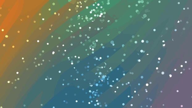 Abstract rainbow background with bokeh effect and dynamic particle motion animation, Abstracts Twirls Particles, royalty stock. vector