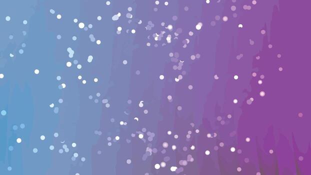 resumen reluciente bokeh luces con un azul a púrpura degradado antecedentes animación., resúmenes giros partículas, realeza existencias. vector