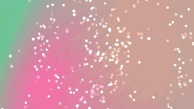 resumen antecedentes con rosado y verde degradado y blanco bokeh luces animación, resúmenes giros partículas, realeza existencias. vector