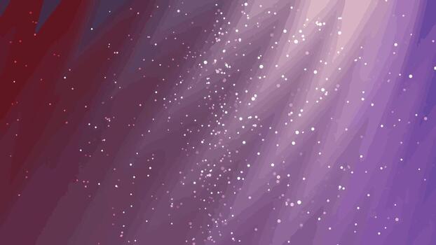 Abstract flowing background with shining particles and light rays in purple and red colors, Abstracts Twirls Particles, Stock royalty. vector