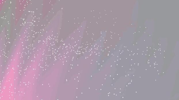 Abstract animation of particles moving across a pink and grey gradient background, Abstracts Twirls Particles, royalty stock. vector